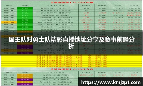 xc体育国王队对勇士队精彩直播地址分享及赛事前瞻分析